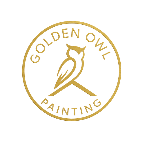 GOLDEN OWL PAINTING